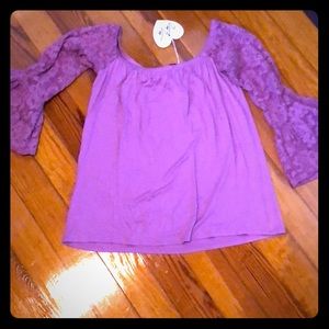 Violet lace blouse